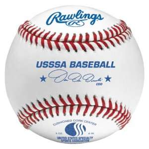  Rawlings R200USSSA Official USSSA Baseballs WHITE W/ RED 