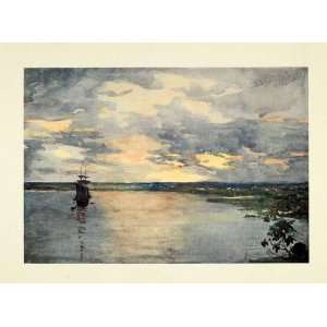  1912 Print Archibald Stevenson Forrest Art Paraguay River 