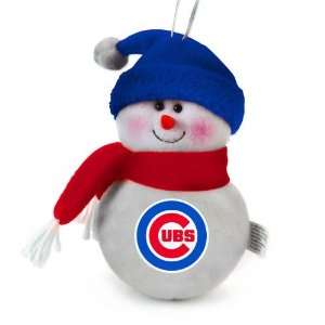  Pack of 3 MLB Chicago Cubs MLB Plush Snowman Christmas 