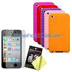   Tread Silicone Skins Covers Cases + Screen Guard Film for iPod Touch 4