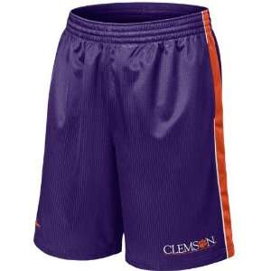   Nike Clemson Tigers Purple Layup Basketball Shorts