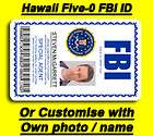 hawaii five o inspired steve mcgarrett fbi pvc id card