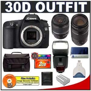  Canon EOS 30D 8.2MP Digital SLR Camera + Canon EF S 18 
