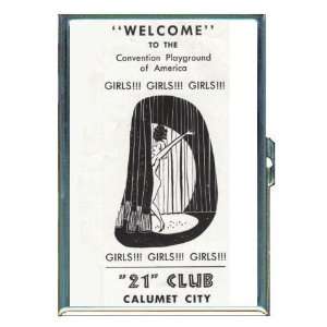 Calumet City Burlesque Strip ID Holder, Cigarette Case or Wallet MADE 