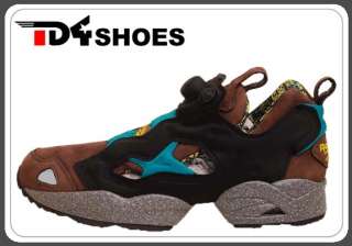 Reebok Pump Fury Brown Black Classic Running Mens Shoes V57588  