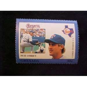  Pete OBrien Texas Rangers Major League Baseball in Stamps 