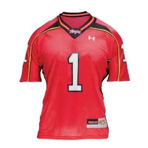  Maryland Terrapins  No. 1  Womens Red Under Armour Performance 