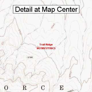  USGS Topographic Quadrangle Map   Trail Ridge, Nevada 