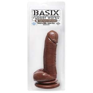  Basix Rubber Works   8 Suction Cup Dong   Brown: Health 
