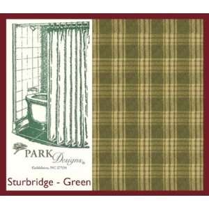   Park Designs Sturgridge Green Country Shower Curtain: Home & Kitchen