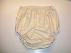 Latex baby san pants white rubber sissy adult size