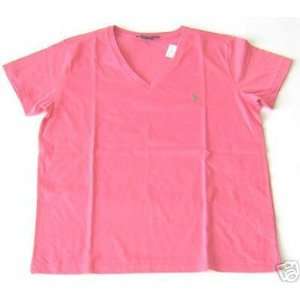  BNWT Ralph Lauren Sport Womens Shirt Sz L New Pink Coral 