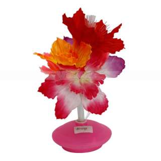 New Romantic Color Changing Fiber Optic Flower Nightlight Lamp  