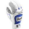 Franklin Carbon Fibre II Batting Gloves   Mens   White / Blue