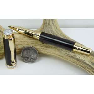  Cross Cut Rosewood Triton Pen With a Gold Finish: Office 