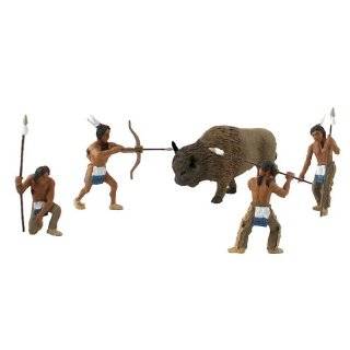   Native American Figures with Teepee, Wildlife, and Horse: Toys & Games