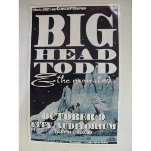  2 Big Head Todd And The Monsters Handbill Poster 