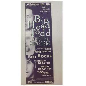 Big Head Todd and the Monsters Handbill Poster & 