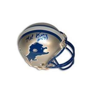   Gray Autographed Detroit Lions Mini Football Helmet: Everything Else
