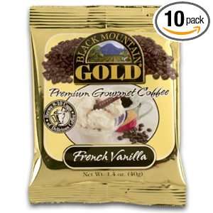 BLACK MOUNTIAN GOLD Coffee, French Vanilla, 1.4 Ounce Frac Packs (Pack 