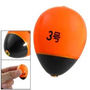 Como Fish Fishing Orange Black Oval Plastic Floating Bobber