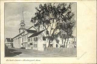 NEWBURYPORT MA Old South Church c1910 Postcard  