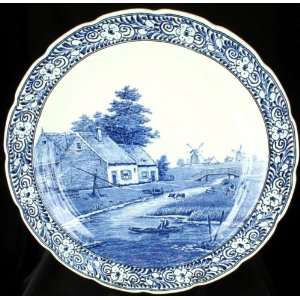   Large Blue Delft Plate Charger Windmill Canal Sphinx: Everything Else