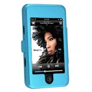  Aluminum Case w/ Belt Clip for iPod Touch, Metallic Blue 