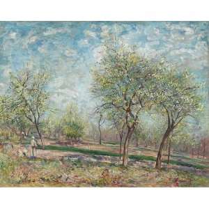   Apple Trees in Bloom Alfred Sisley Hand Painted Art