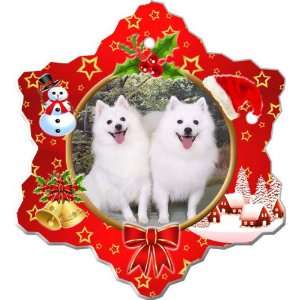  American Eskimo Porcelain Holiday Ornament