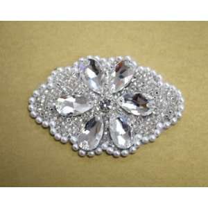  Crystal Beaded Oval By Shine Trim: Arts, Crafts & Sewing