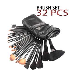 32 Pcs Professional Goat Hair Makeup Cosmetic Brush Set  