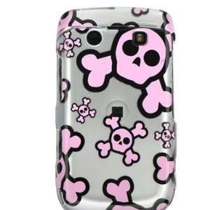   Design Case Cover Pink and Grey Skull For BlackBerry Bold 9700 9780