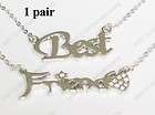 1pair Best Friend Necklace chain accessory present gift bracelet ring 