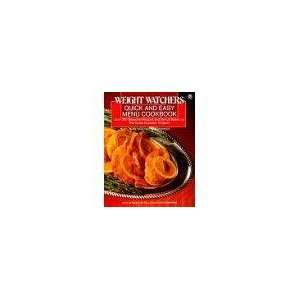 Weight Watchers Quick and Easy Menu Cookbook: Author Unknown:  