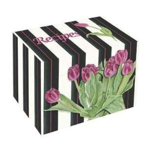  Pink Tulips Recipe Box