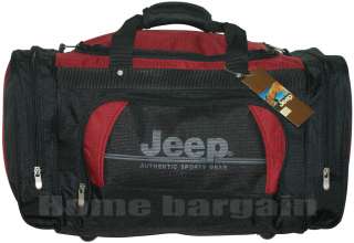 Official JEEP Duffel Holdall Luggage Travel Bag Sports Gym Bag 24 