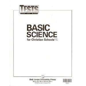  Basic Science for Christian Schools, Tests for Use With 