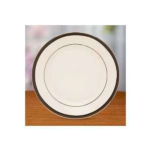   Lenox Leigh Platinum Banded Bone China Butter Plate: Kitchen & Dining