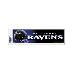    Baltimore Ravens NFL Bumper Sticker   3 X 11 Sports & Outdoors