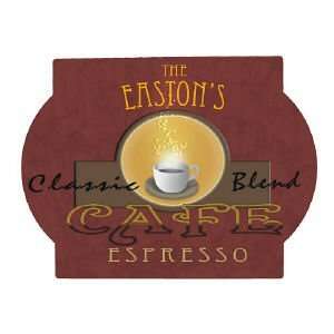  Cafe Espresso Personalized Wall Sign