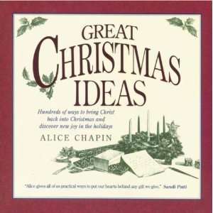  Great Christmas Ideas (9780842310567) Alice Chapin Books