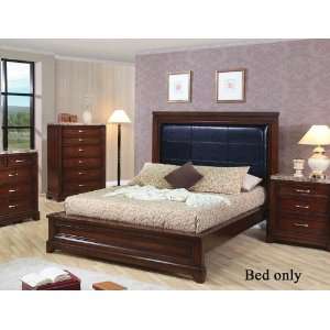  King Size Bed in Mahogany Finish Furniture & Decor