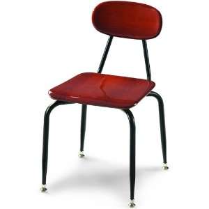   Chair with Powder Coat Frame   Cherry Chair/Bla: Office Products