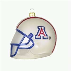  Arizona Wildcats NCAA Glass Football Helmet Ornament (3 