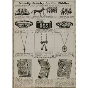  1934 Ad Mickey Mouse Savings Bank Childrens Jewelry 