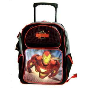  Iron Man 2   Large Rolling Backpack   Wheeled Rolling backpack 