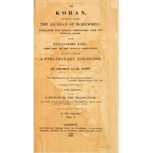 The Koran: George? Sale: Books