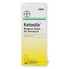 ketostix bayer reagent strips for urinalysis ketone test 50 ea