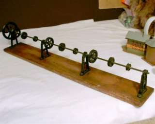   Engine Line Shaft Transmission Antique Toy Old Workshop Model  